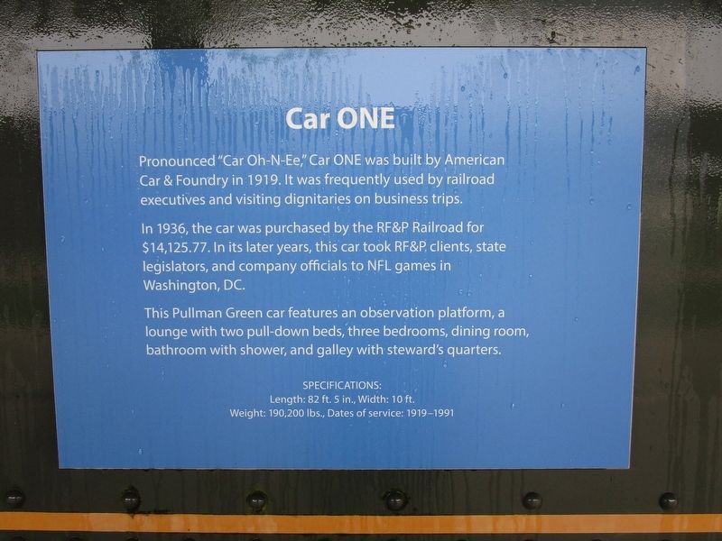 Car ONE Marker image. Click for full size.