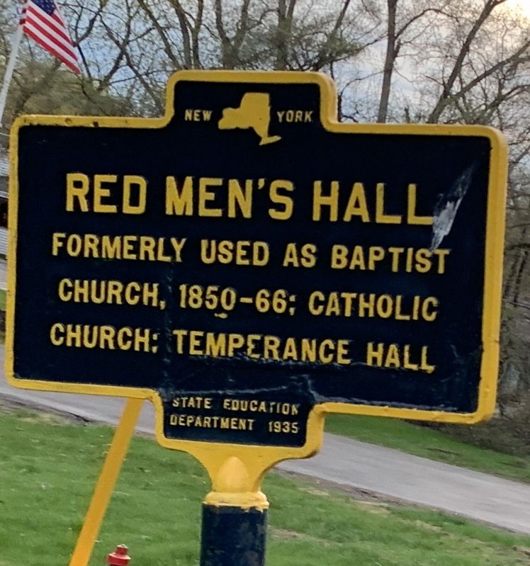 Red Mens Hall Marker image. Click for full size.