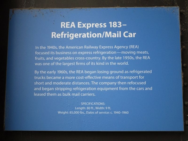 REA Express 183 Marker image. Click for full size.