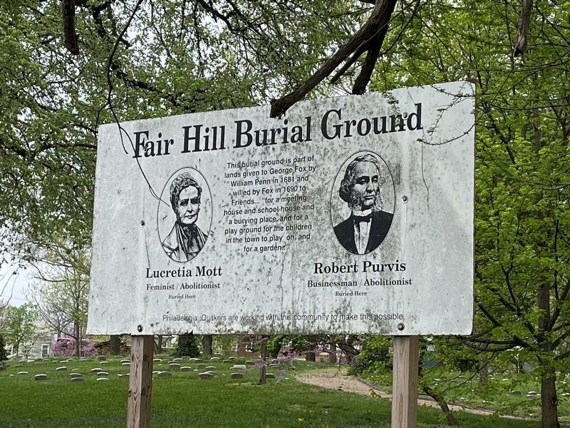 Fair Hill Burial Ground Marker image. Click for full size.