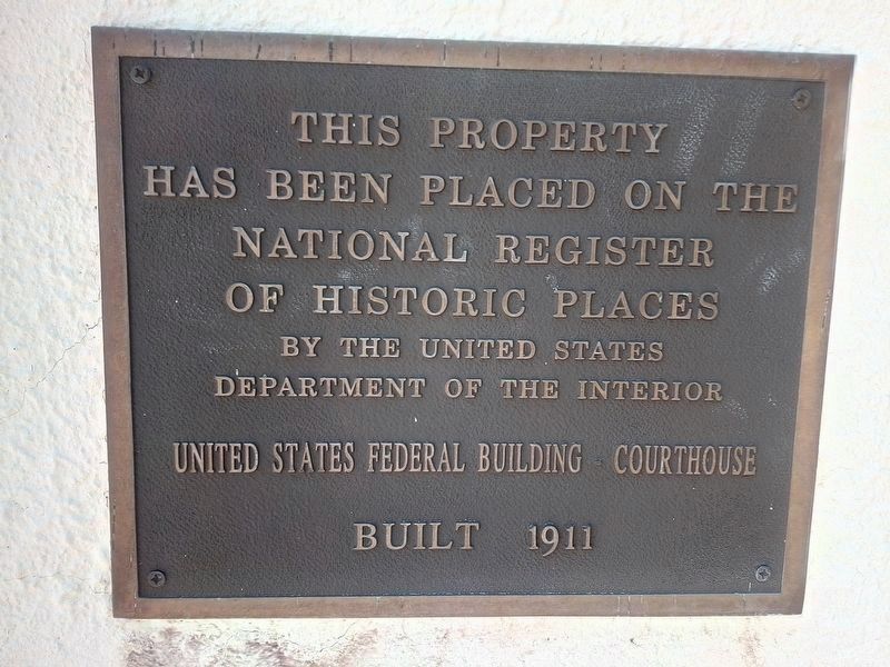 Federal Building NRHP Marker image. Click for full size.