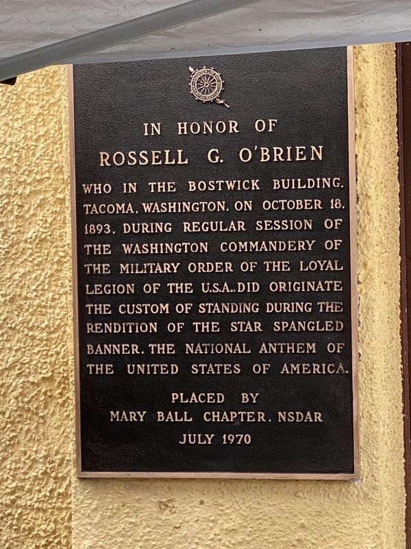 Rossell G. O’Brien Marker. Click for full size. Rossell G. O’Brien Marker image. Click for full size.