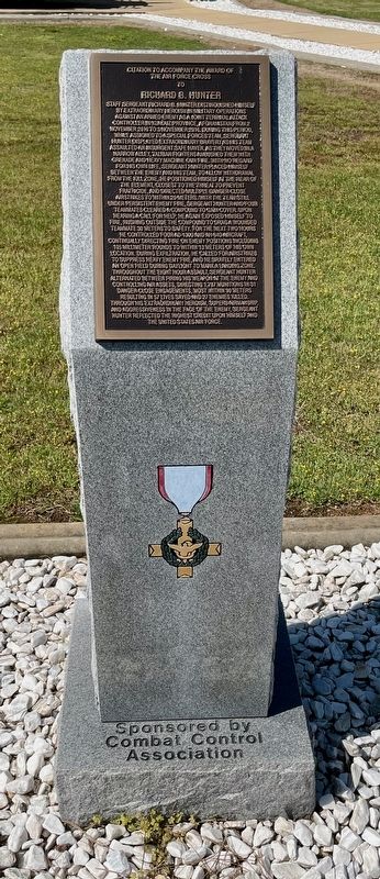 Award of Air Force Cross to Christopher G. Baradat Marker image. Click for full size.