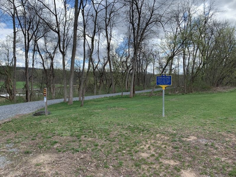 Champlain Canal Marker. Click for full size. Champlain Canal Marker image. Click for full size.