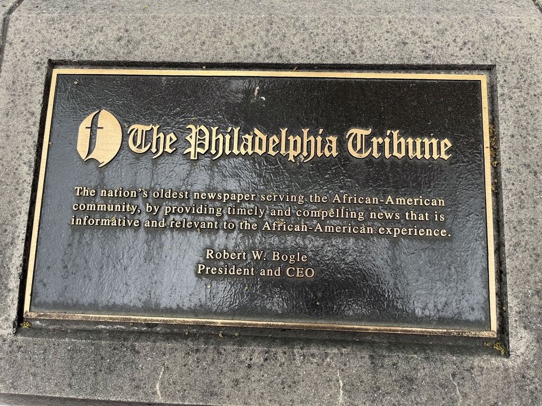 The Philadelphia Tribune Marker image. Click for full size.
