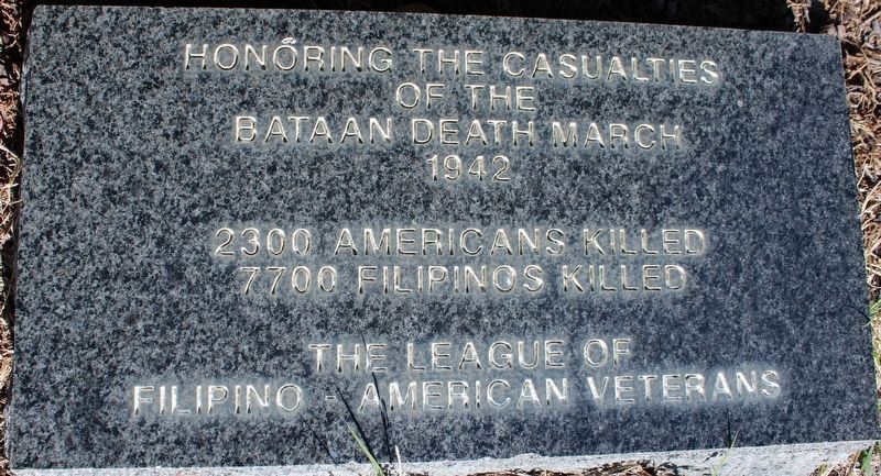 Bataan Death March Marker image. Click for full size.