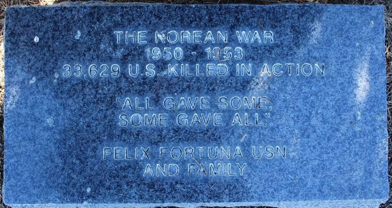 The Korean War Marker image. Click for full size.