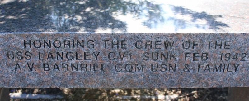 USS Langley Marker image. Click for full size.