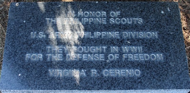 Philippine Scouts Marker image. Click for full size.