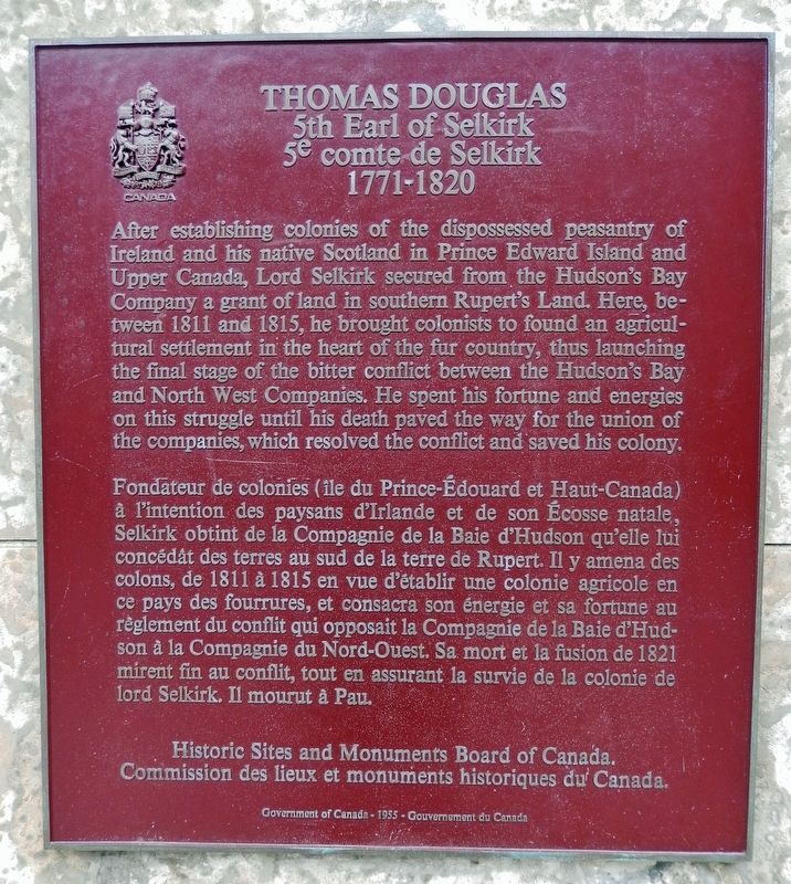 Thomas Douglas Marker. Click for full size. Thomas Douglas Marker image. Click for full size.