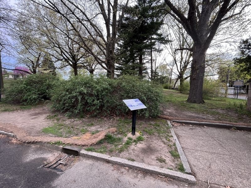 William Hamilton's Schuylkill River Residence & Pleasure Gardens Marker. Click for full size. William Hamilton's Schuylkill River Residence & Pleasure Gardens Marker image. Click for full size.