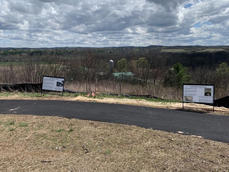New Markers at Bemis Heights Fortifications Area image. Click for full size.