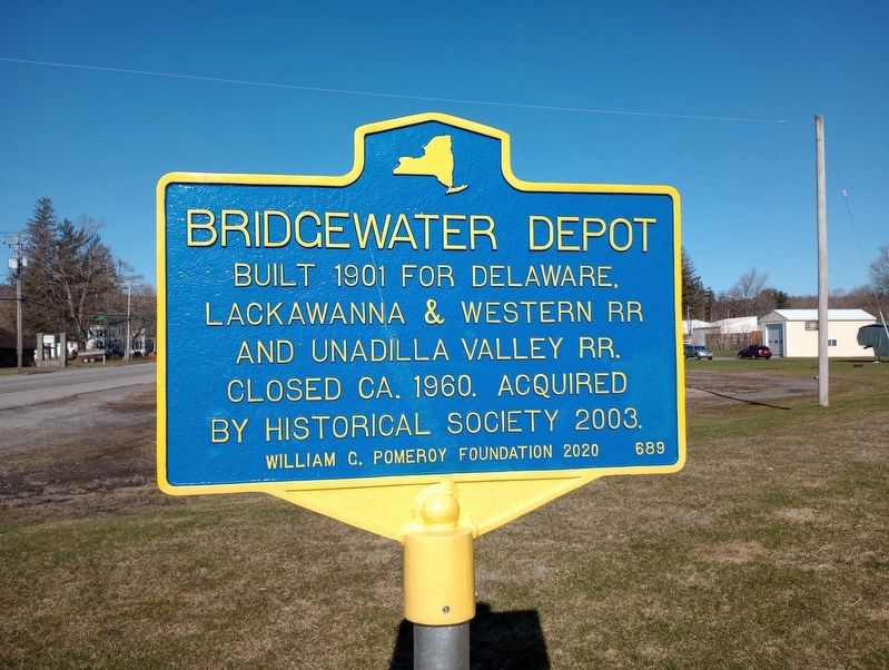 Bridgewater Depot Marker image. Click for full size.