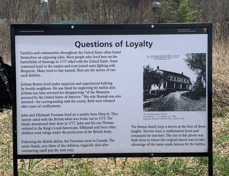 Questions of Loyalty Marker image. Click for full size.