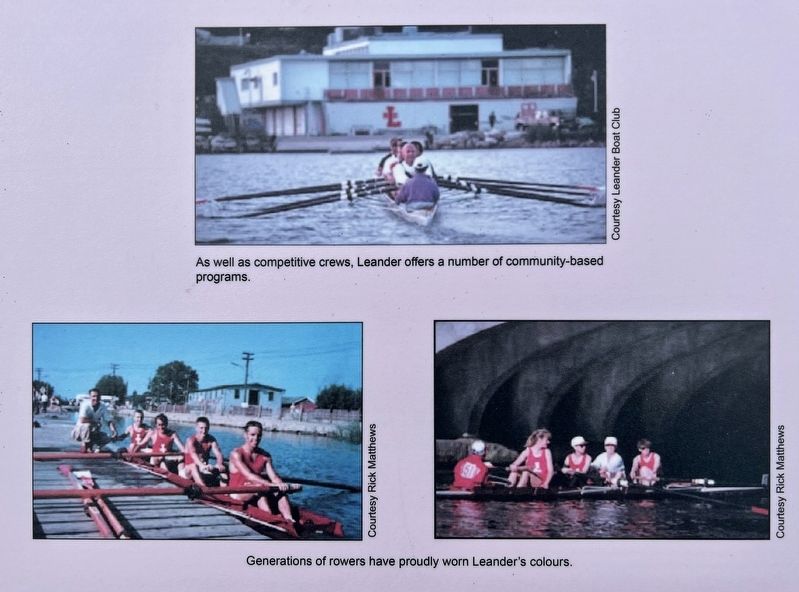 Leander Boat Club Marker detail image. Click for full size.