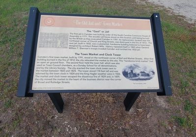 The Old Jail and Town Market Marker image. Click for full size.