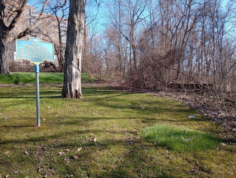 Site of First House Marker image. Click for full size.
