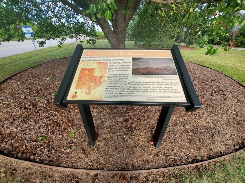 The First Town Square Marker. Click for full size. The First Town Square Marker image. Click for full size.