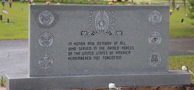 Veterans Memorial Marker. Click for full size. Veterans Memorial Marker image. Click for full size.