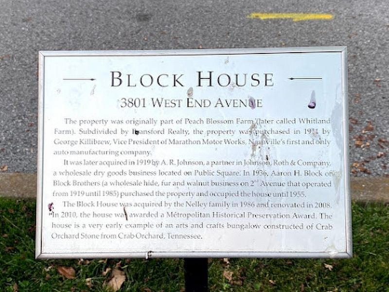 Block House Marker. Click for full size. Block House Marker image. Click for full size.