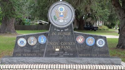 Union County Veterans Memorial image. Click for full size.