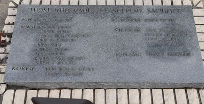 Supreme Sacrifice Memorial Marker. Click for full size. Supreme Sacrifice Memorial Marker image. Click for full size.