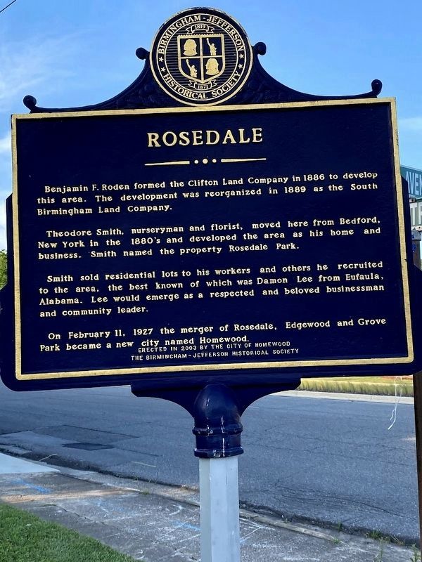 Rosedale Marker image. Click for full size.