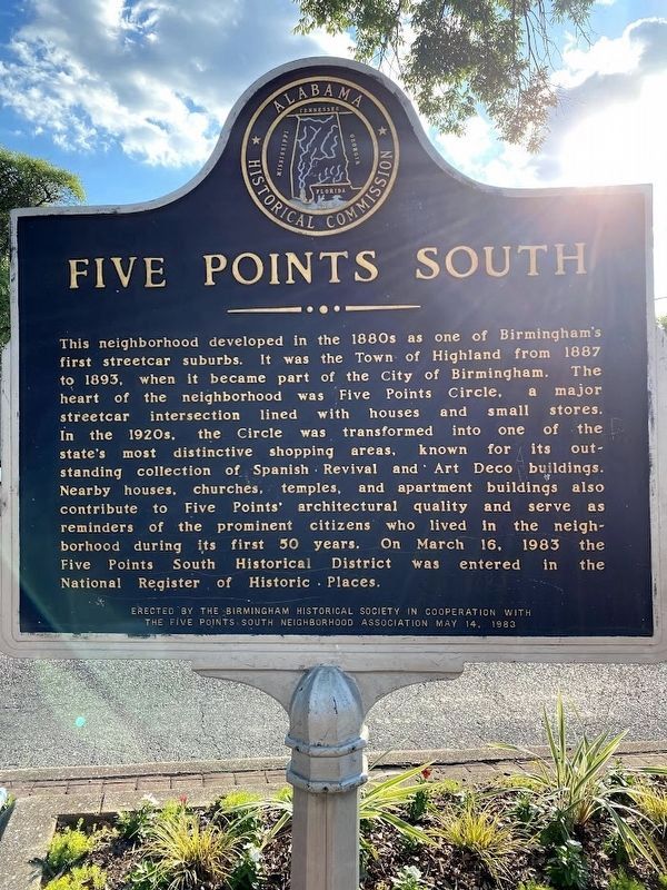 Five Points South Marker image. Click for full size.