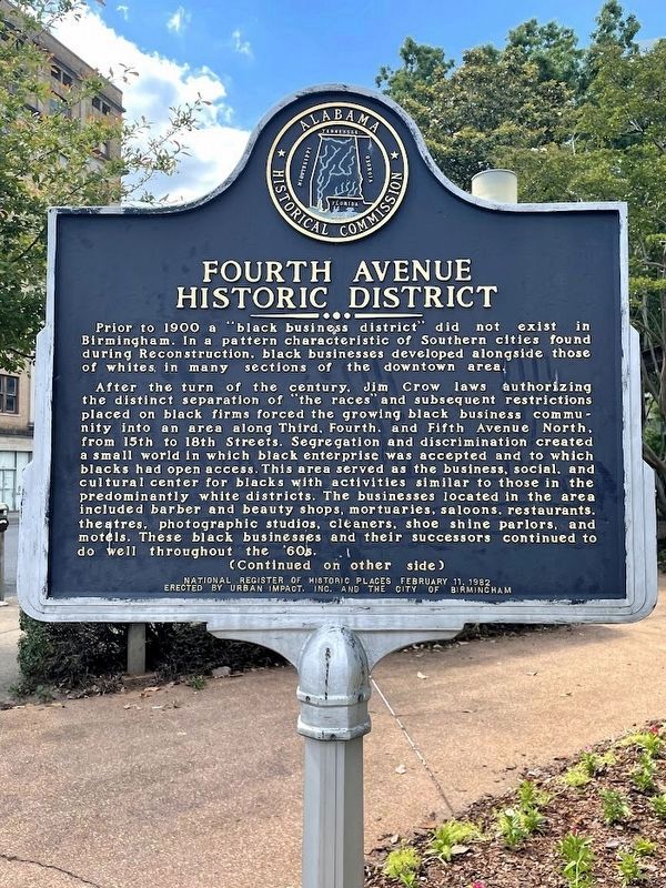 Fourth Avenue Historic District Marker image. Click for full size.