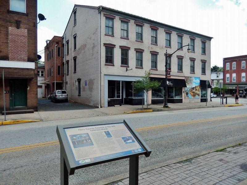 Perry County Council of the Arts Veterans Mural Marker. Click for full size. Perry County Council of the Arts Veterans Mural Marker image. Click for full size.