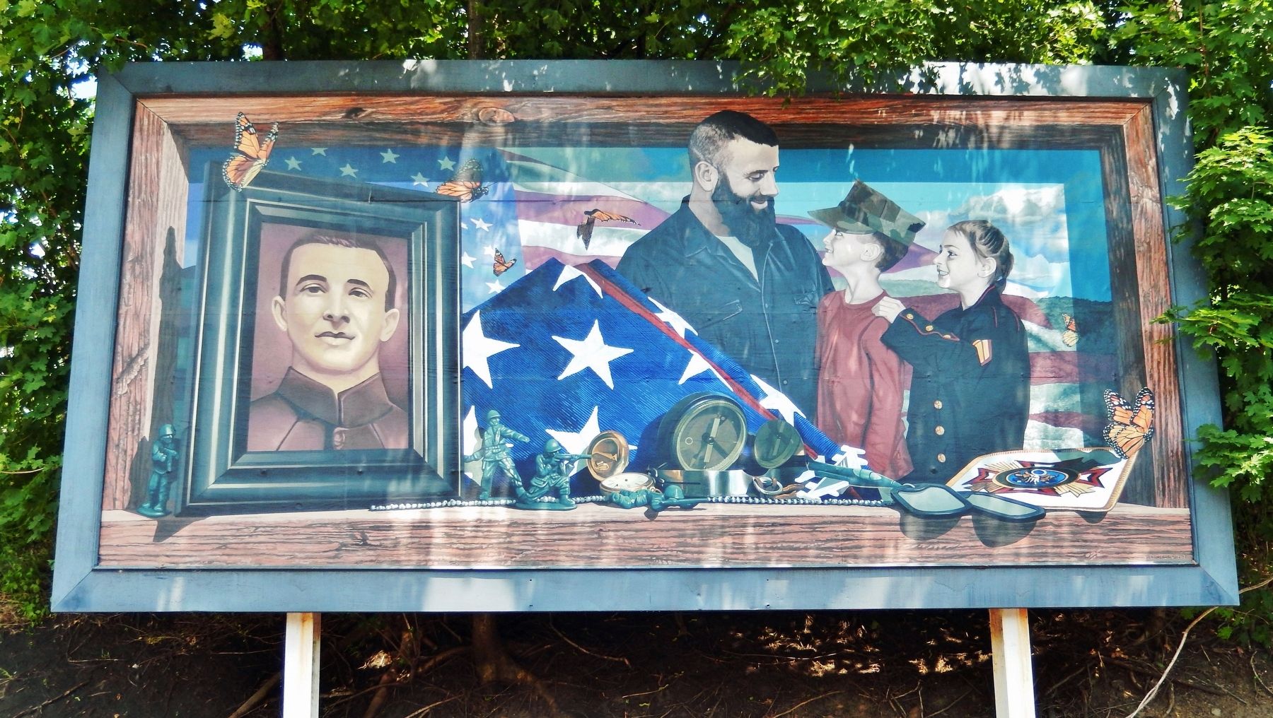 Perry County Veterans Mural image. Click for full size.