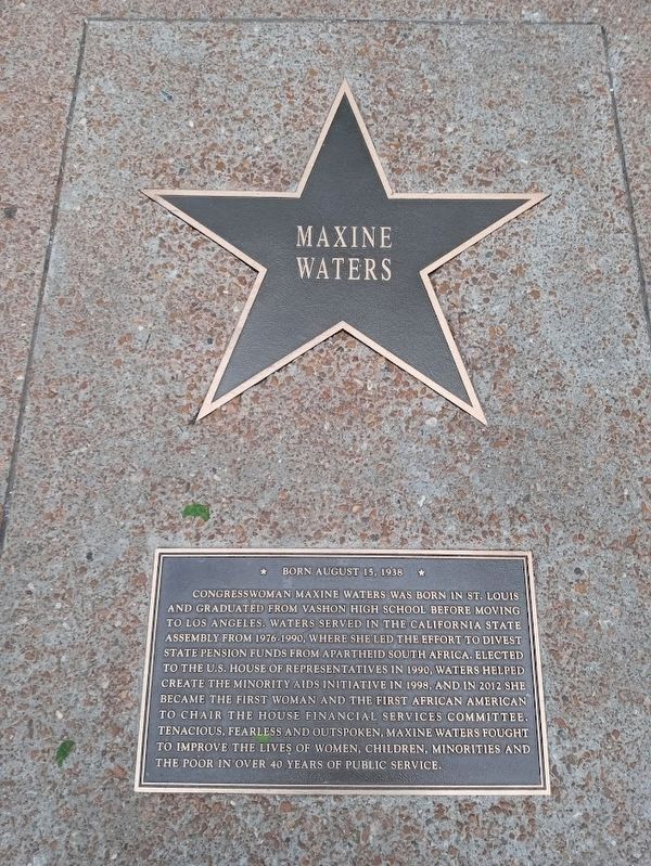 Maxine Waters Marker. Click for full size. Maxine Waters Marker image. Click for full size.