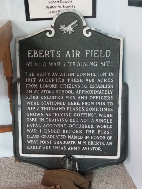 Eberts Air Field Marker. Click for full size. Eberts Air Field Marker image. Click for full size.
