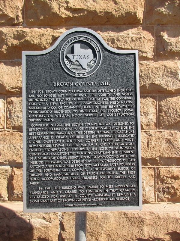 Brown County Jail Marker. Click for full size. Brown County Jail Marker image. Click for full size.