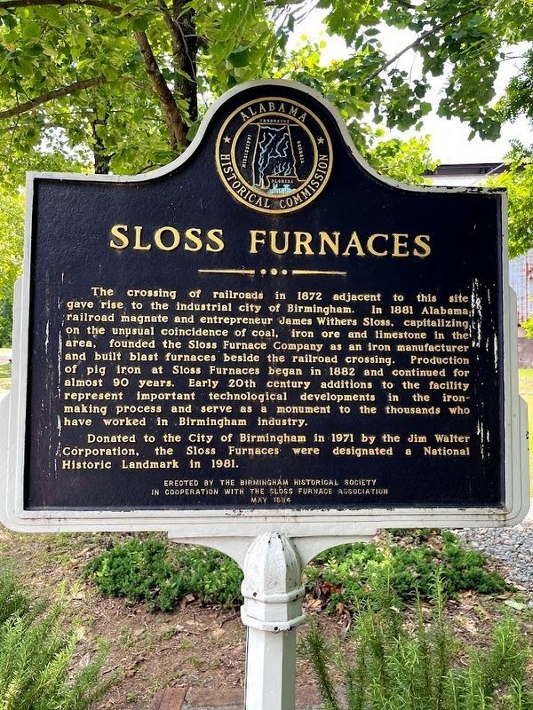 Sloss Furnaces Marker image. Click for full size.