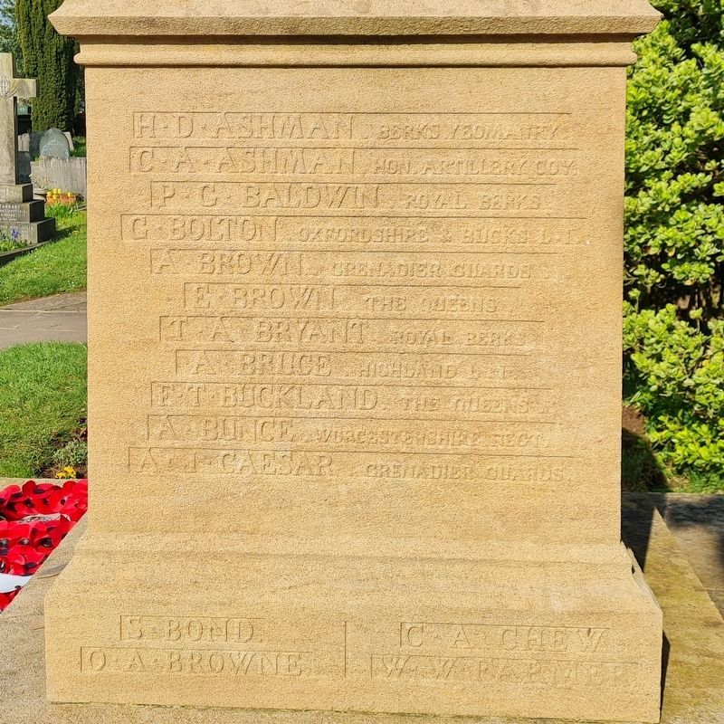 Eton Wick and Boveney War Memorial image, Touch for more information