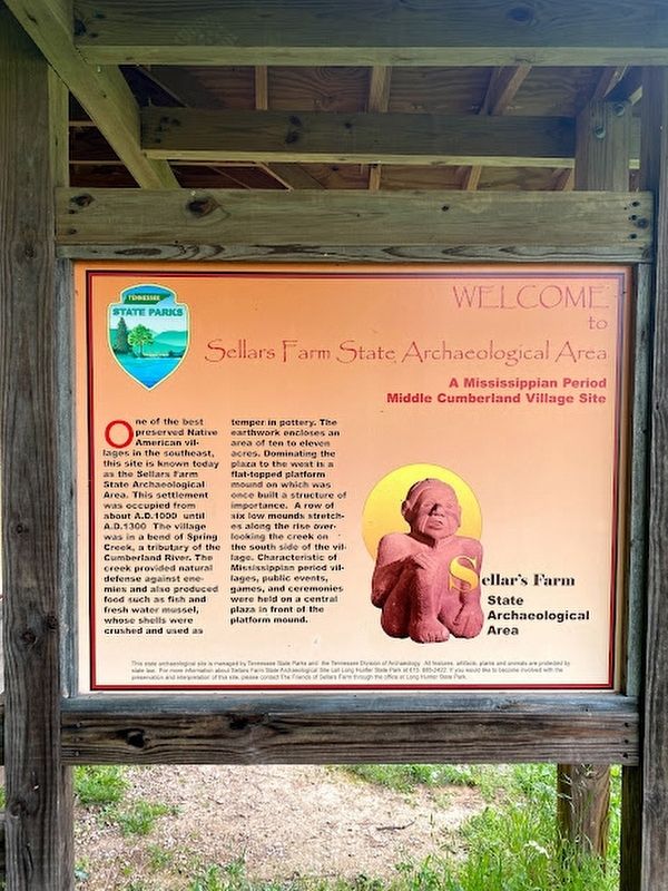 Sellars Farm State Archaeological Area Marker image. Click for full size.