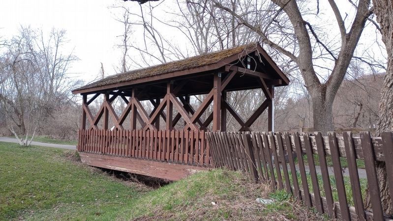 The Covered Bridge at Sidney is a Replica. Click for full size. The Covered Bridge at Sidney is a Replica image. Click for full size.
