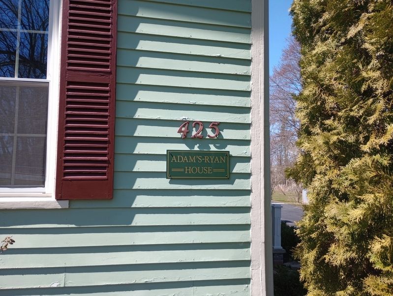 The Adam's-Ryan House Marker image. Click for full size.