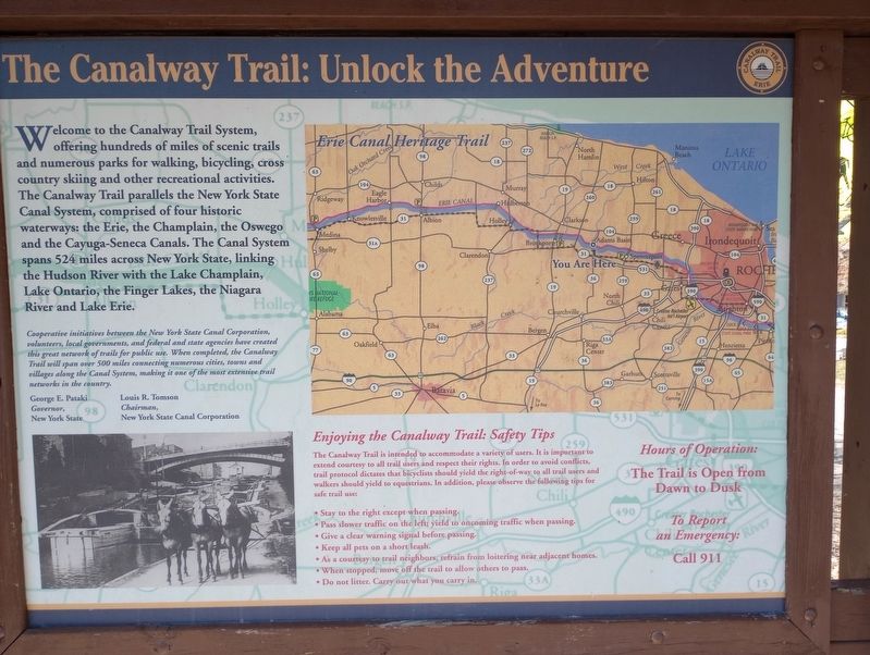 The Canalway Trail: Unlock the Adventure Marker image. Click for full size.