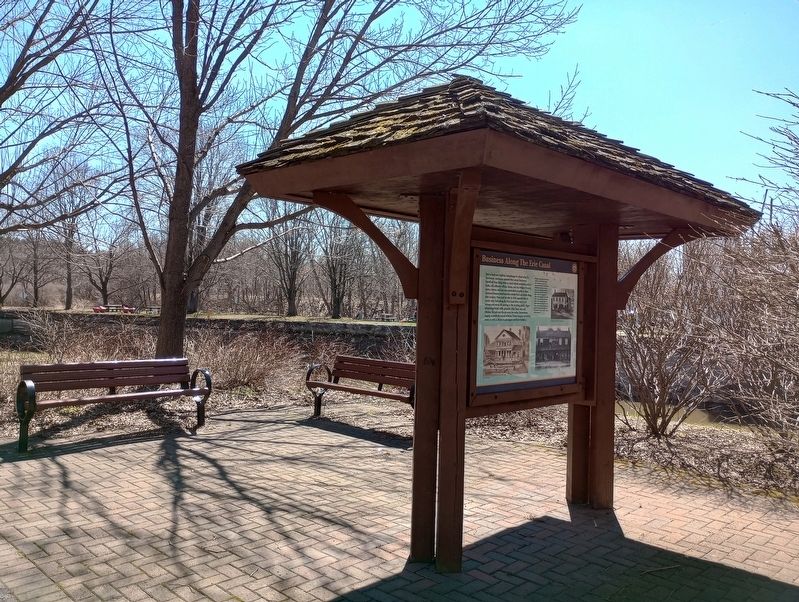 Business Along The Erie Canal Marker image. Click for full size.