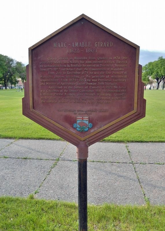 Marc-Amable Girard Marker (<i>English</i>). Click for full size. Marc-Amable Girard Marker (<i>English</i>) image. Click for full size.