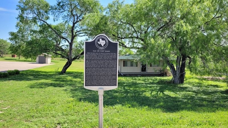 Near Crossing of Old Ox-Cart Roads Marker image. Click for full size.