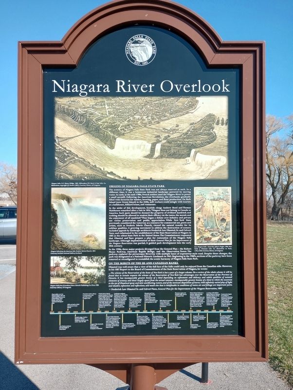 Niagara River Overlook Marker image. Click for full size.