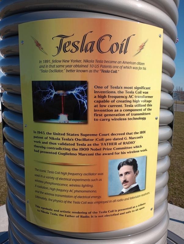 Tesla Coil Marker image. Click for full size.