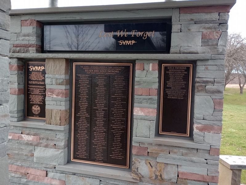 Sidney Veterans Memorial Park Marker image. Click for full size.