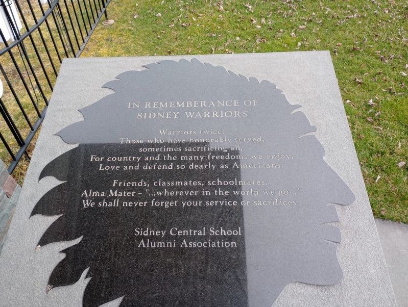 In Rememberance of Sidney Warriors Marker image. Click for full size.