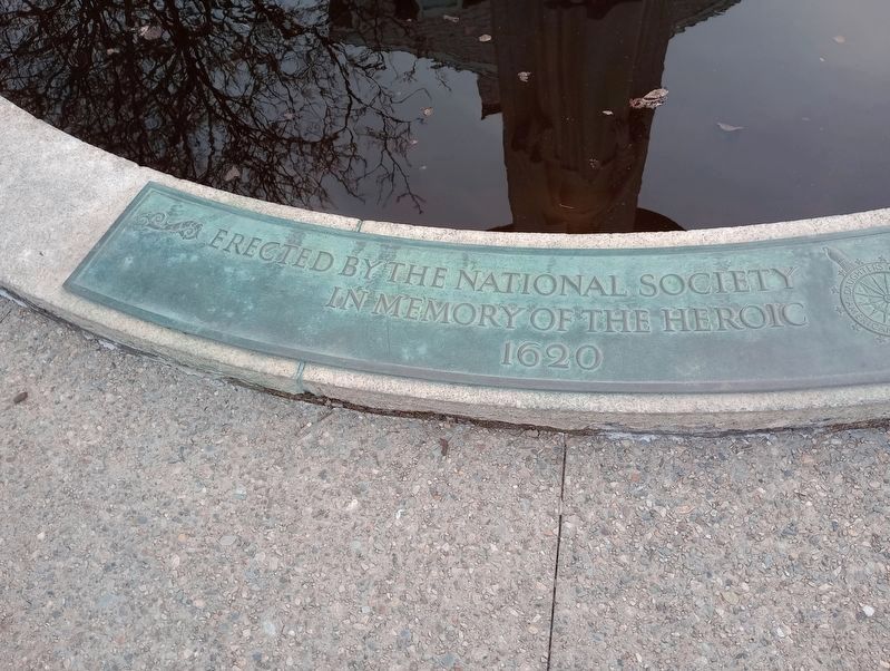 Pilgrim Mother Statue Marker image. Click for full size.