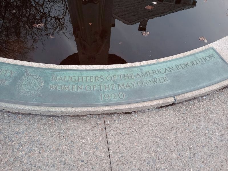 Pilgrim Mother Statue Marker image. Click for full size.
