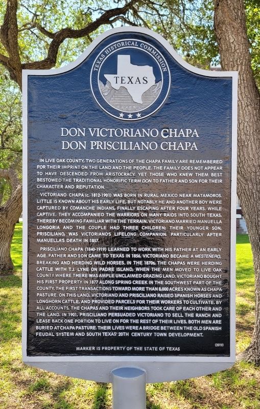 Don Victoriano Chapa - Don Prisciliano Chapa Marker image. Click for full size.